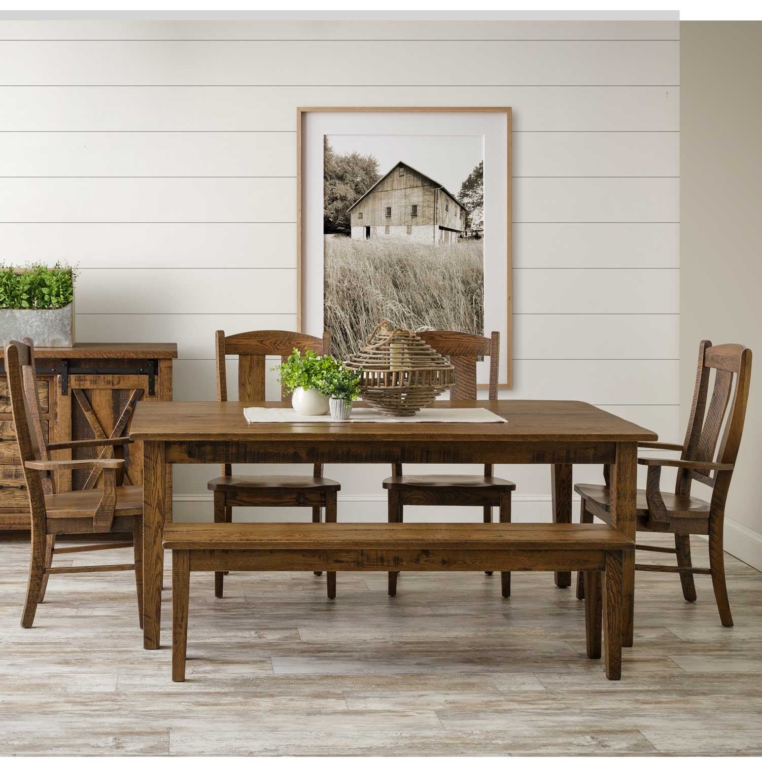 Handcrafted Amish Shaker Dining Table - Solid Wood & Customizable Options