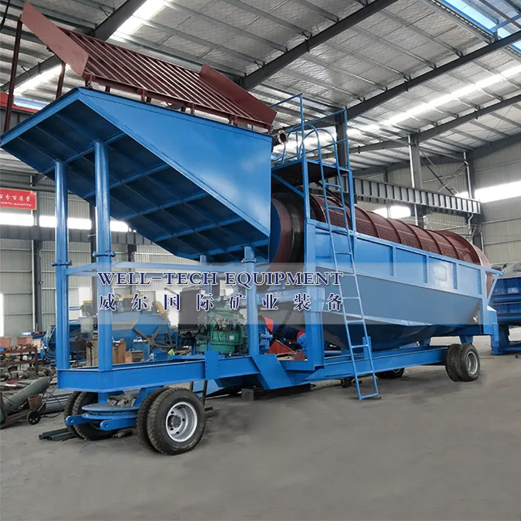 High-Performance Portable Trommel Gold Wash Plant for Alluvial Mining