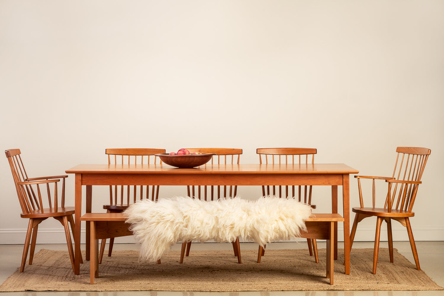 Elegant Cherry Shaker Dining Table - Perfect for a Timeless Dining Room