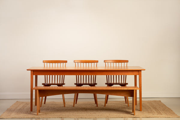 Elegant Cherry Shaker Dining Table - Perfect for a Timeless Dining Room