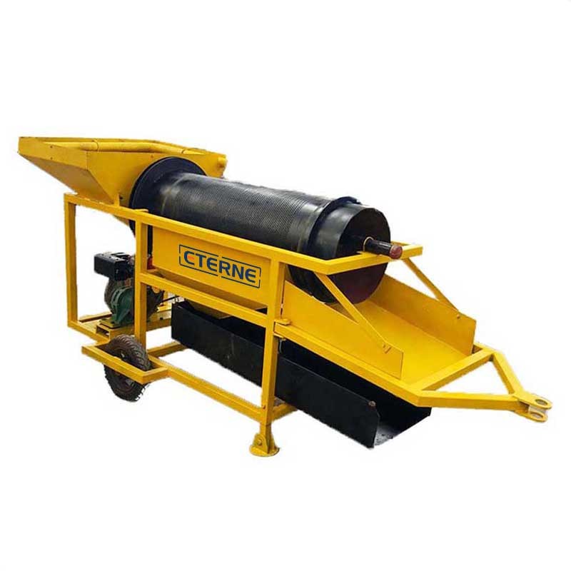 High-Efficiency Portable Gold Trommel for Placer Gold Mining