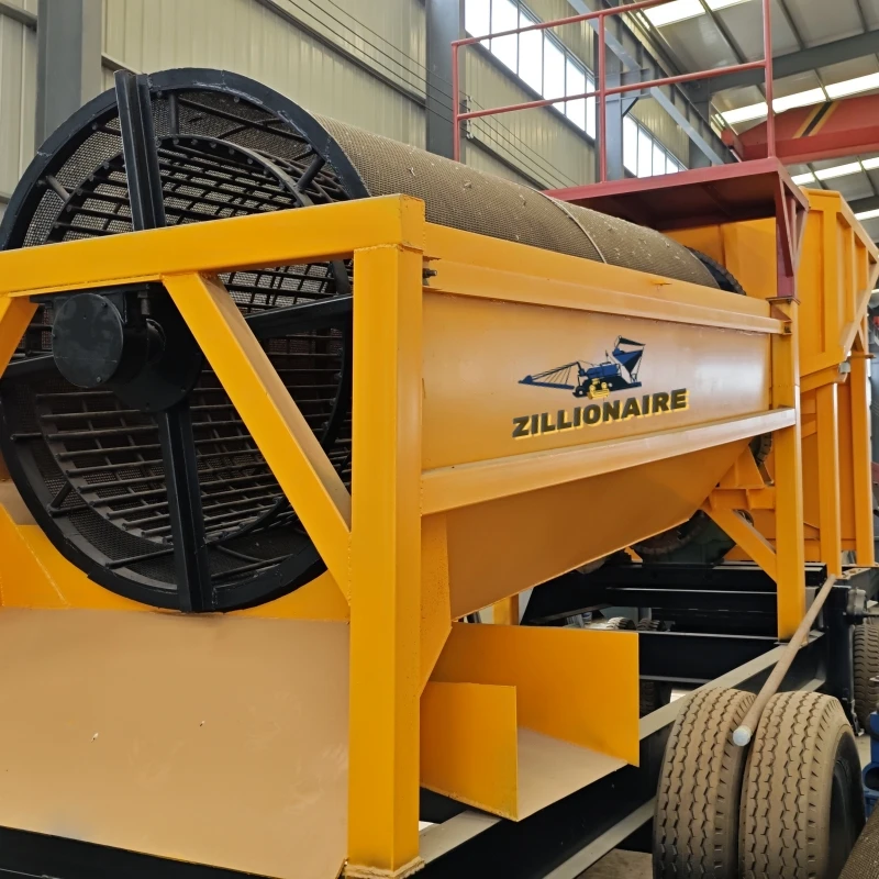 High-Efficiency Portable Gold Trommel for Placer Gold Mining