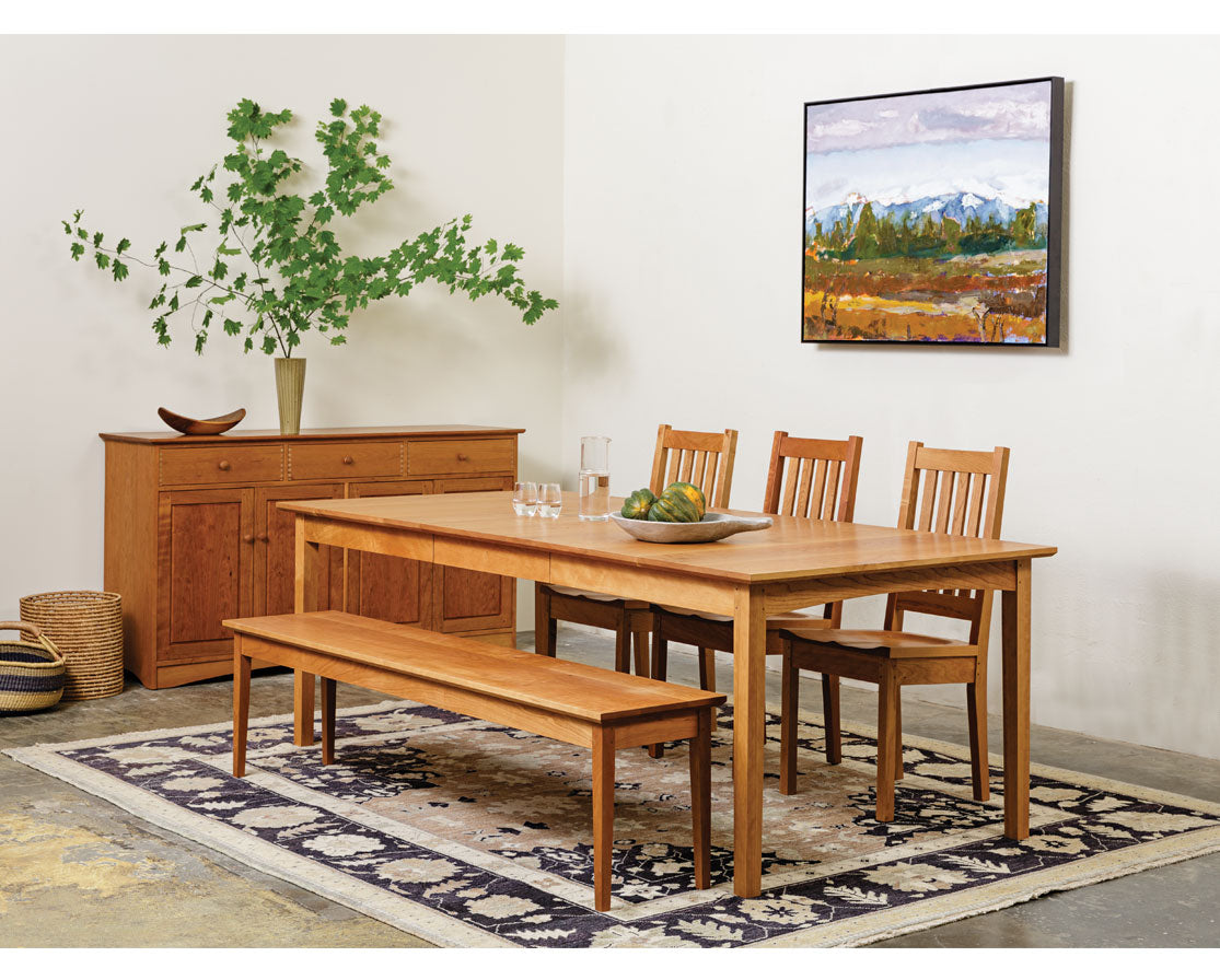 Handcrafted Unfinished Shaker Dining Table: Style Meets Functionality