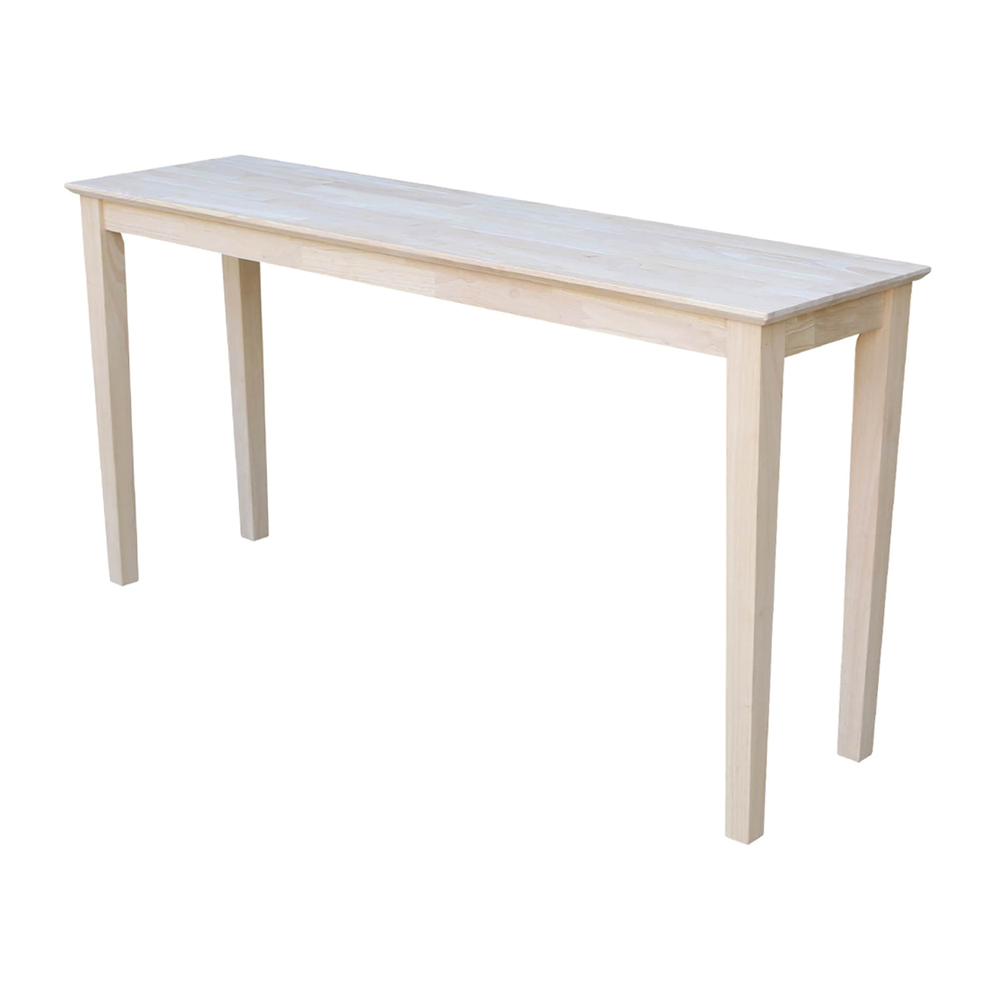 Enhance Your Space with an Unfinished Shaker Console Table Today