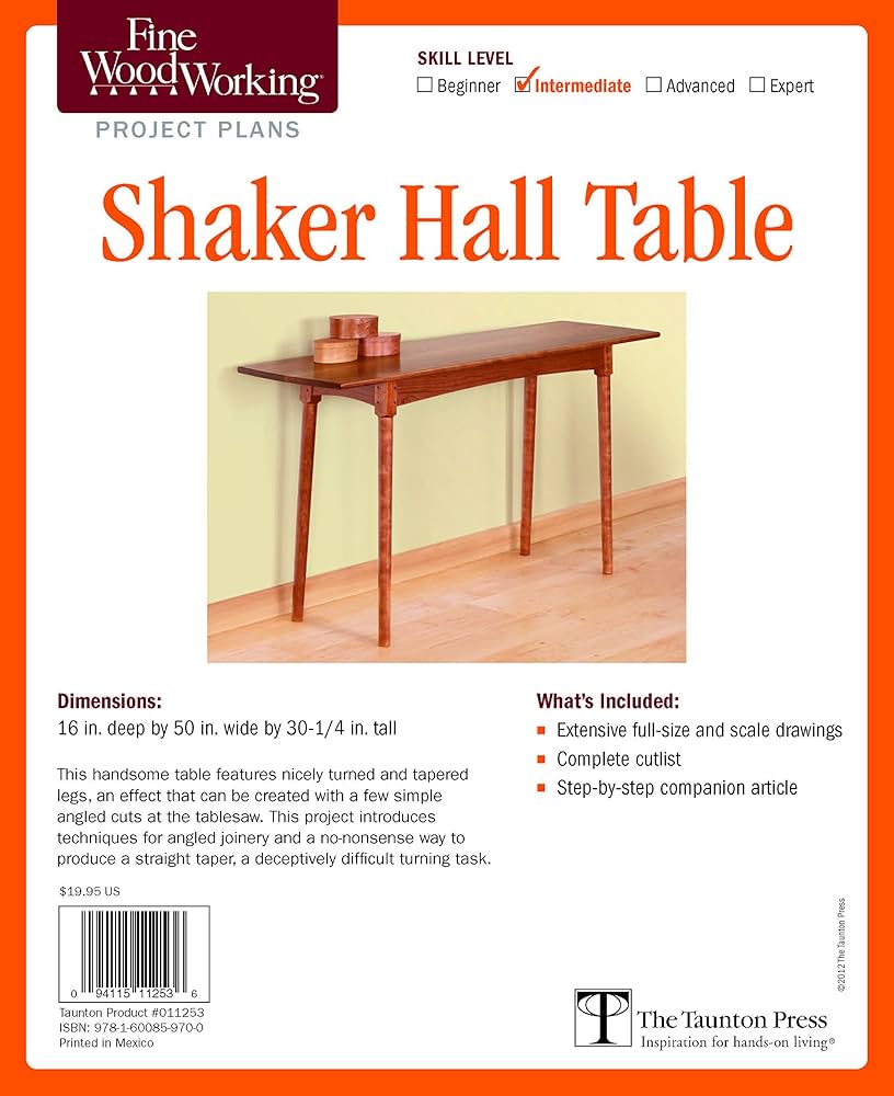 DIY Shaker Sofa Table Plans: Classic Style, Easy Woodworking Guide