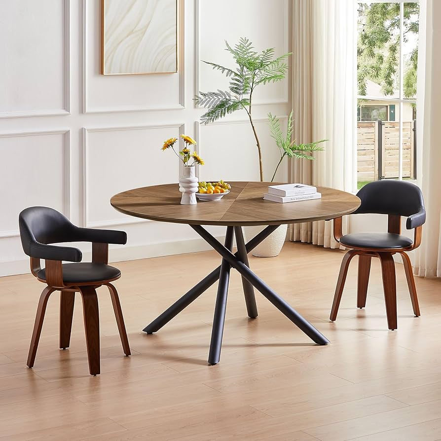 Solid Wood Shaker Style Round Dining Table – Perfect for Rustic and Modern Spaces